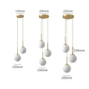 GobekUsa LED Glass Ball Chandelier: Modern Nordic Lights for Dining Room, Restaurant, Bar