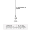 GobekUsa LED Glass Ball Chandelier: Modern Nordic Lights for Dining Room, Restaurant, Bar