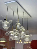 GobekUsa LED Glass Ball Chandelier Pendant Lights for Living & Dining Room