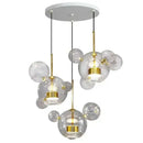 GobekUsa LED Glass Ball Chandelier Pendant Lights for Living & Dining Room