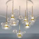 GobekUsa LED Glass Ball Chandelier Pendant Lights for Living & Dining Room