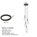 GobekUsa LED Glass Ball Chandelier: Stylish Lighting for Home, Hotel, and Indoor Spaces