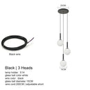 GobekUsa LED Glass Ball Chandelier: Stylish Lighting for Home, Hotel, and Indoor Spaces
