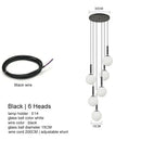 GobekUsa LED Glass Ball Chandelier: Stylish Lighting for Home, Hotel, and Indoor Spaces