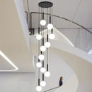 GobekUsa LED Glass Ball Chandelier: Stylish Lighting for Home, Hotel, and Indoor Spaces