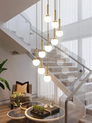 GobekUsa LED Glass Ball Chandelier: Stylish Lighting for Home, Hotel, and Indoor Spaces