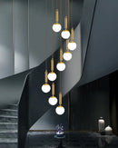 GobekUsa LED Glass Ball Chandelier: Stylish Lighting for Home, Hotel, and Indoor Spaces