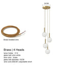 GobekUsa LED Glass Ball Chandelier: Stylish Lighting for Home, Hotel, and Indoor Spaces