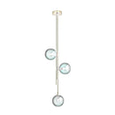 GobekUsa LED Glass Ball Pendant Light Brass Luminaire for Home Decor