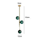 GobekUsa LED Glass Ball Pendant Light Brass Luminaire for Home Decor