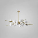 GobekUsa LED Glass Ball Pendant Light: Modern Nordic Chandelier for Living Room, Dining Room, and Cafe