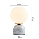 GobekUsa LED Glass Ball Table Lamp for Home Decor & Bedroom, Study, Living Room Lighting