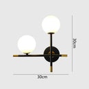 GobekUsa LED Glass Ball Wall Lamp Modern Living Bedroom Lighting Fixture