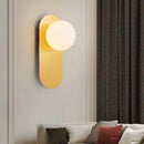 GobekUsa LED Glass Ball Wall Sconce for Bedroom Living Room - 9W G9 Bulb
