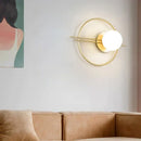 GobekUsa LED Glass Ball Wall Sconce for Bedroom Living Room - 9W G9 Bulb