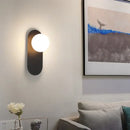 GobekUsa LED Glass Ball Wall Sconce for Bedroom Living Room - 9W G9 Bulb