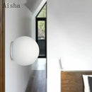 GobekUsa LED Glass Ball Wall Sconce Light 14cm 25cm 35cm Dioscuri Parete Ceiling Lamp