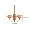 GobekUsa LED Glass Balls Chandeliers Pink Milky White Pendant Lights for Home Decor