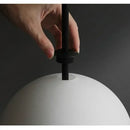 GobekUsa LED Glass Beads Pendant Chandelier, Round Ball Hanging Light Fixture