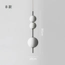 GobekUsa LED Glass Beads Pendant Chandelier, Round Ball Hanging Light Fixture