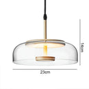 GobekUsa LED Glass Bowl Pendant Light: Modern Nordic Home Decor Lighting for Dining Bedroom Kitchen Island