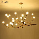 GobekUsa LED Glass Bubble Chandelier for Restaurant Bedroom LOFT Pendant Lighting