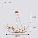 GobekUsa LED Glass Bubble Chandelier for Restaurant Bedroom LOFT Pendant Lighting