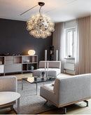 GobekUsa LED Glass Bubble Chandelier: Grand Globe Designs in Gold, Chrome, and Black