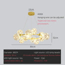 GobekUsa LED Glass Bulb Pendant Light: Modern Round Design, Gold/Black, Gypsophila String