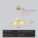 GobekUsa LED Glass Bulb Pendant Light: Modern Round Design, Gold/Black, Gypsophila String