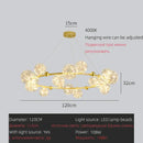 GobekUsa LED Glass Bulb Pendant Light: Modern Round Design, Gold/Black, Gypsophila String