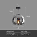 GobekUsa LED Glass Ceiling Chandeliers for Home Indoor Lighting