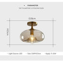 GobekUsa LED Glass Ceiling Light Chandeliers for Modern Living Spaces