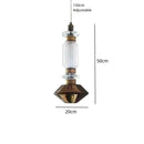 GobekUsa LED Glass Chandelier: Clear Amber Glass, Adjustable Wire 200cm, Modern Lighting Fixtures