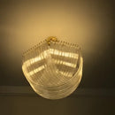 GobekUsa LED Glass Chandelier Hanging Lamps for Foyer - Modern Stainless Steel Design