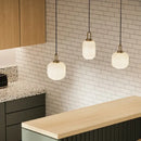 GobekUsa LED Glass Chandelier: Modern Dining Room Pendant Lights Hanging Lamp Fixtures