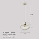 GobekUsa LED Glass Chandelier: Modern Dining Room Pendant Lights Hanging Lamp Fixtures
