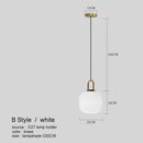 GobekUsa LED Glass Chandelier: Modern Dining Room Pendant Lights Hanging Lamp Fixtures