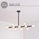 GobekUsa LED Glass Chandelier Pendant Lamp for Living Room Dining Room Lighting