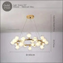 GobekUsa LED Glass Chandelier Pendant Lamp for Living Room Dining Room Lighting
