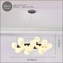 GobekUsa LED Glass Chandelier Pendant Lamp for Living Room Dining Room Lighting