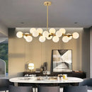 GobekUsa LED Glass Chandelier Pendant Lamp for Living Room Dining Room Lighting