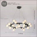GobekUsa LED Glass Chandelier Pendant Lamp for Living Room Dining Room Lighting