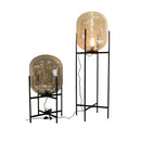GobekUsa LED Glass Floor Lamp Retro Melon Floor Lights - Modern Minimalist Design