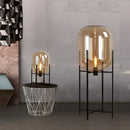 GobekUsa LED Glass Floor Lamp Retro Melon Floor Lights - Modern Minimalist Design