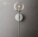 GobekUsa LED Glass Globe Wall Sconce Modern Indoor Light Fixture Decoration Bedroom Living Room