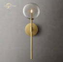 GobekUsa LED Glass Globe Wall Sconce Modern Indoor Light Fixture Decoration Bedroom Living Room