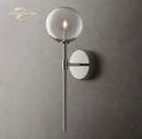 GobekUsa LED Glass Globe Wall Sconce Modern Indoor Light Fixture Decoration Bedroom Living Room