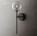 GobekUsa LED Glass Globe Wall Sconce Modern Indoor Light Fixture Decoration Bedroom Living Room