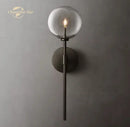 GobekUsa LED Glass Globe Wall Sconce Modern Indoor Light Fixture Decoration Bedroom Living Room